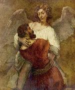 Rembrandt, Jakobs Kampf mit dem Engel